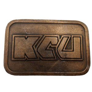 KCU Belt Buckle Vintage Kansas City University Kentucky Christian College